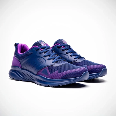 Modern Blue/Purple Sneakers Visual Story