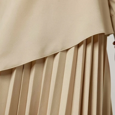 Western Style Irregular Pleated Long Sleeve Dress — Extreme Close-Up of Dress Detail, Luxury Editorial style product photography