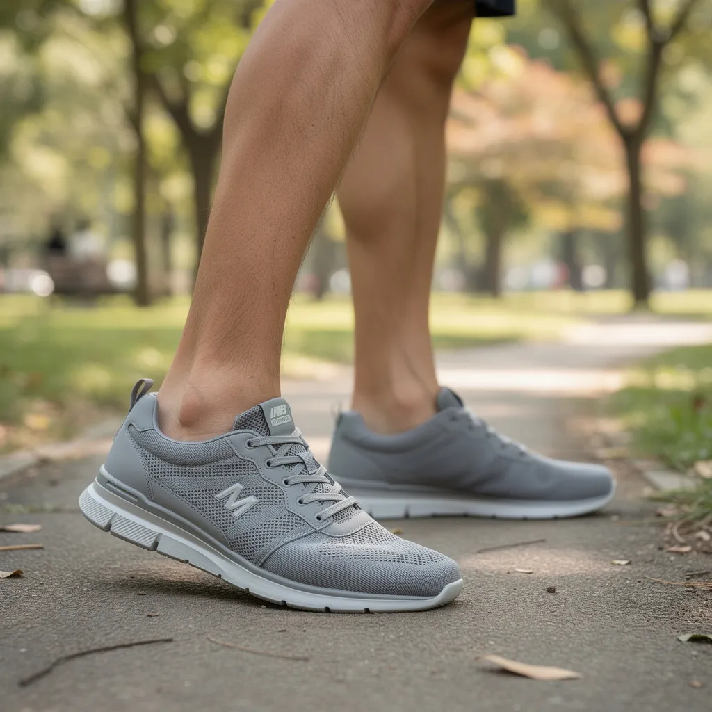 Men'S Gray Low-Top Sneakers 2