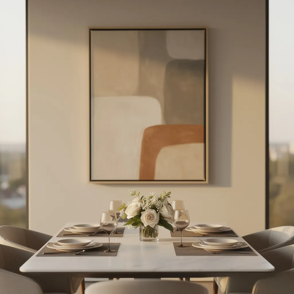 Quadro decorativo moderno com arte abstrata, vista 7