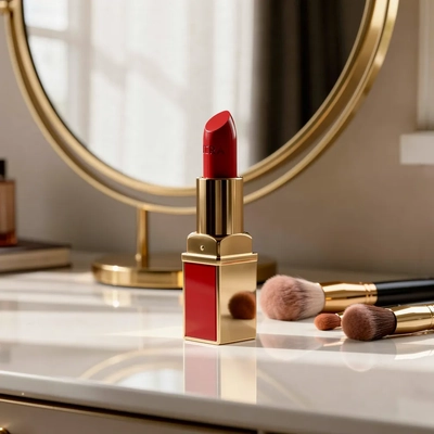 Chic Makeup Vanity Scene