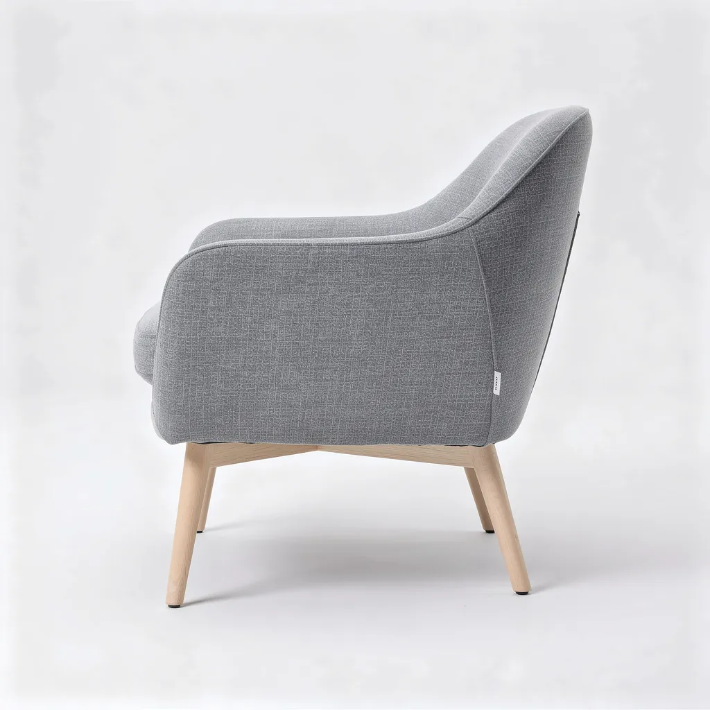 Poltrona moderna de estilo escandinavo, vista 5